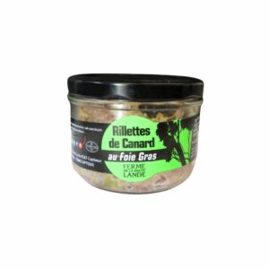 La rillette de foie gras de la Ferme de la Haute Lande offre une expérience gastronomique unique, alliant tradition artisanale et ingrédients de qualité.